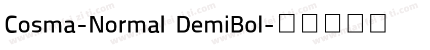 Cosma-Normal DemiBol字体转换